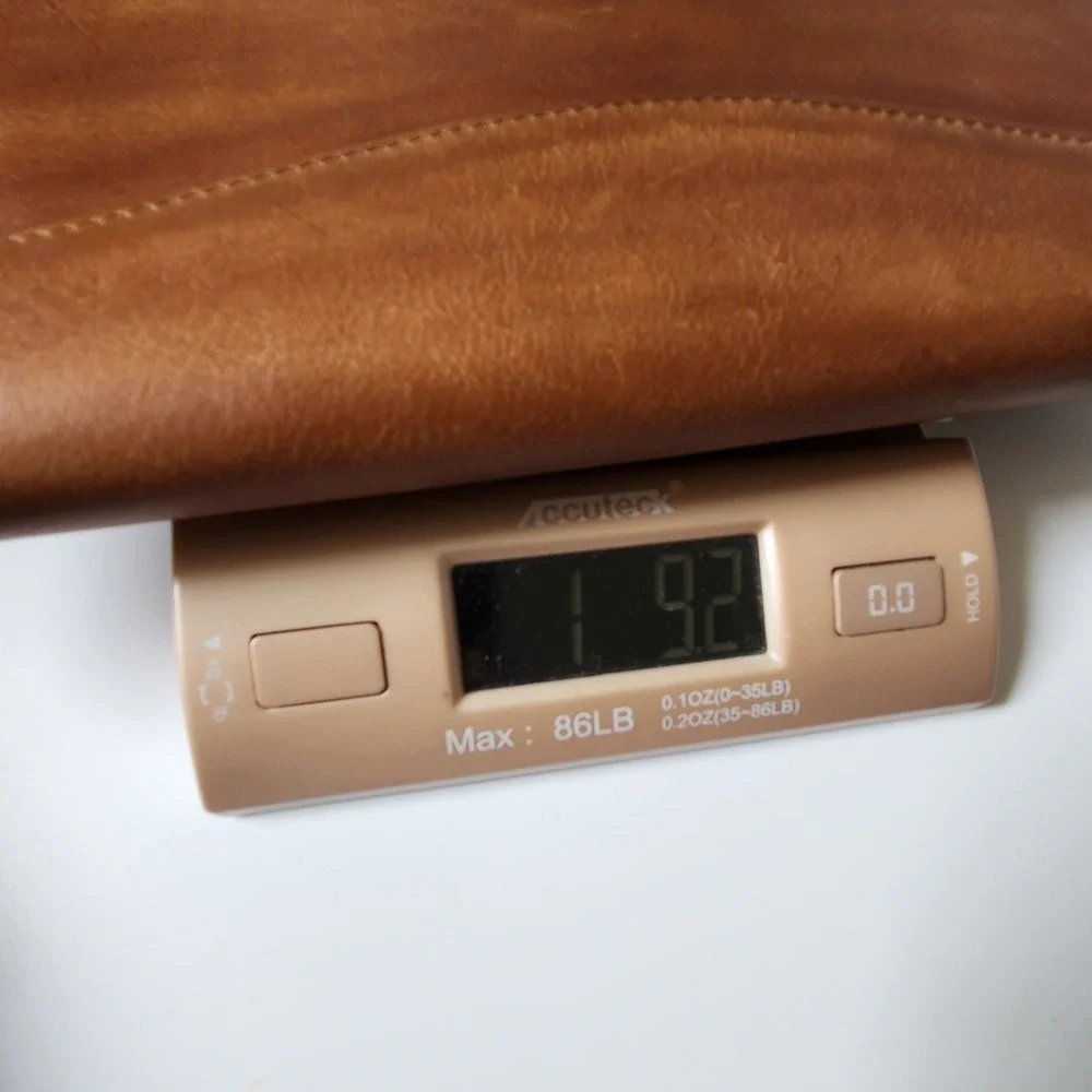 Scully Vintage Zip Around Italian Leather Padfolio Porfolio Brown Professional